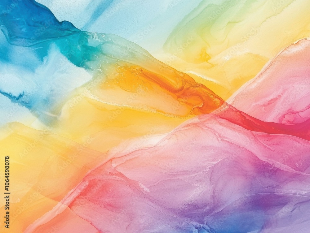 Poster abstract colorful background with flowing colors. ai.