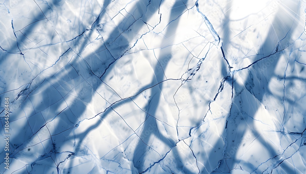 Aufkleber abstract image of light and shadow on a marble-like surface.