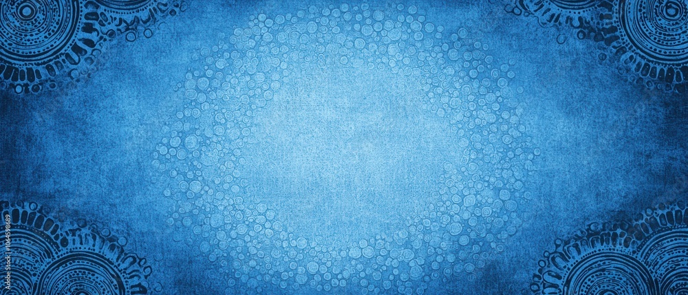 Poster blue abstract background with a circular pattern. ai.