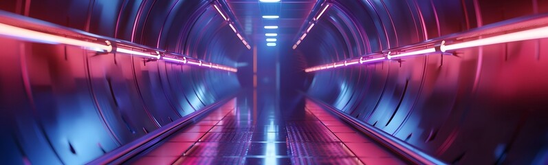 White background 3D room light abstract space technology tunnel stage floor. Empty white future 3D neon background studio futuristic corridor render modern interior silver road black wall design gray.