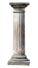 Obraz premium Two weathered stone pillars. AI.