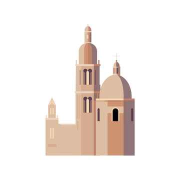 beige church building flat design clip art preview