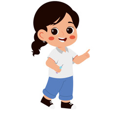 Cute Girl Doctor Profession Illustration