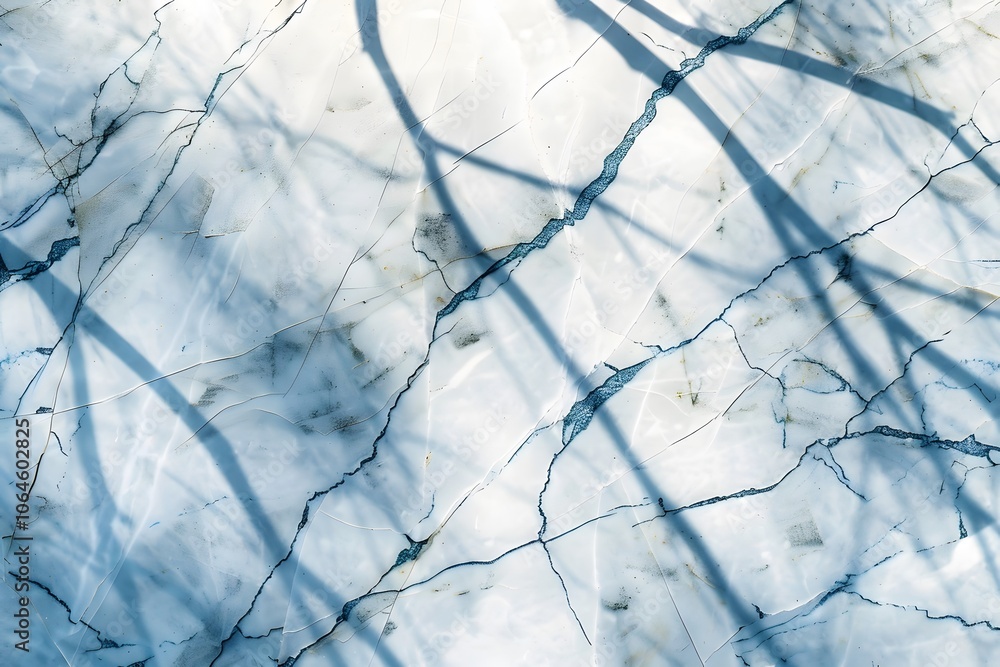 Poster abstract marble surface with shadows creating intricate patterns.