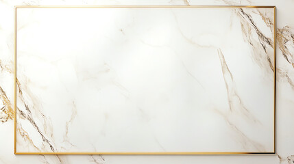 Marble frame with gold accent border