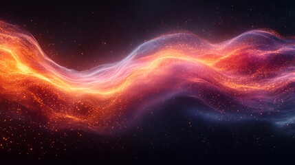 Obraz premium Abstract visualization of secure data streams moving through digital wallet showing the flow of encrypted financial transactions