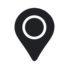 Simple location icon vector free download