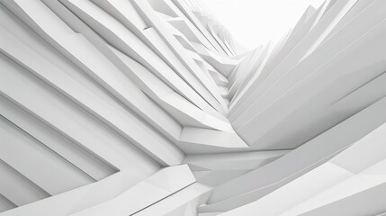 Obraz premium Grey White Line Building Structure 3D Background - a modern and architectural visual. The grey and white lines create a striking and structured atmosphere.