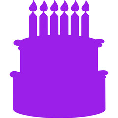 Happy birthday single vector icon