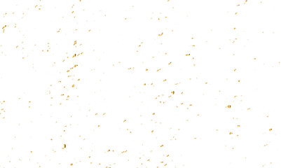 Abstract doted and confetti golden glitter and zigzag ribbon particles splatter on transparent background. Luxury golden glitter confetti that floats down falling bokeh celebration background.