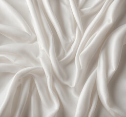 Obraz premium White Fabric Drape, Beautiful Waves
