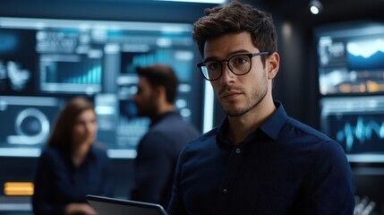 Fototapeta premium The Professional in Data Analysis