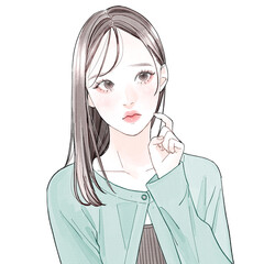 悩んでいる女性