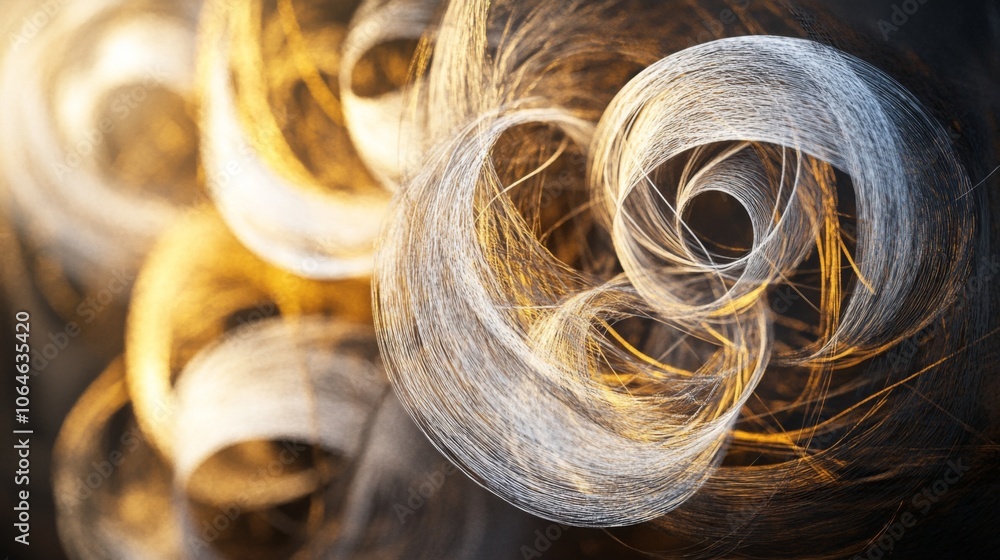 Poster abstract swirls of light and texture in motion