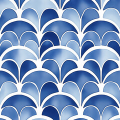Blue and white petal pattern background