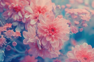 Color filtered flowers  vibrant and captivating floral art.