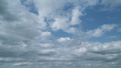Storm dark clouds. Meteorology danger windstorm climate. Timelapse.