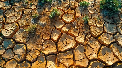 Cracked Earth: A Symbol of Drought and Aridity