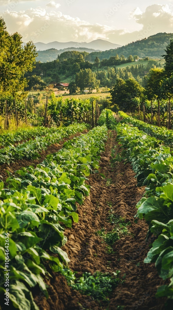 Poster sustainable farming practices in crop rotation display