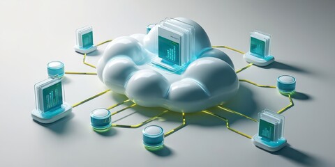 Explore the dynamics of cloud networks with innovative search engine nodes and pathways rendering