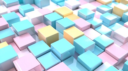 Obraz premium Abstract Colorful Cubes.