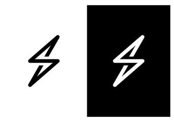 Flash Icon Vector Logo, Letter S, Electric Logo, Logo Design Template.