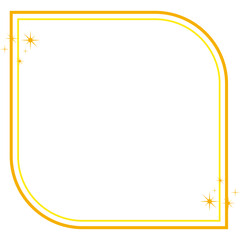 Gold Frame with Sparkle