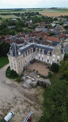 Fototapeta premium Drone photo Blet castle France europe