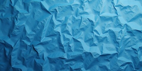 Obraz premium Crinkled Paper Texture Background In Denim Color