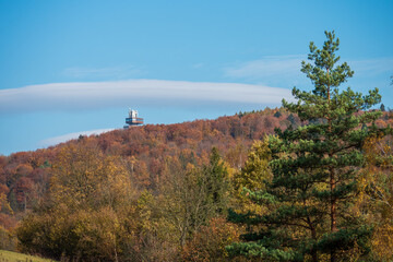 The lookout tower above the memorial on Dukla is one of the most attractive places for visitors in...