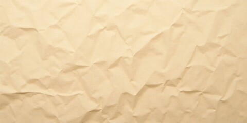 Obraz premium Crinkled Paper Texture Background In Pale Brown Color