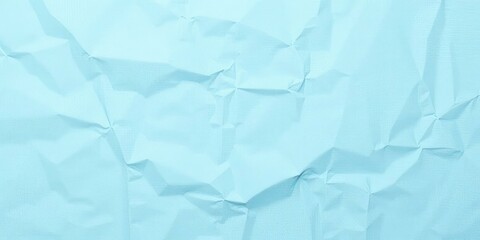 Obraz premium Crinkled Paper Texture Background In Powder Blue Color