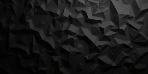 Obraz premium Crinkled Paper Texture Background In Black Color