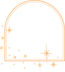 Gold Frame with Sparkle