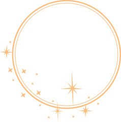 Gold Frame with Sparkle