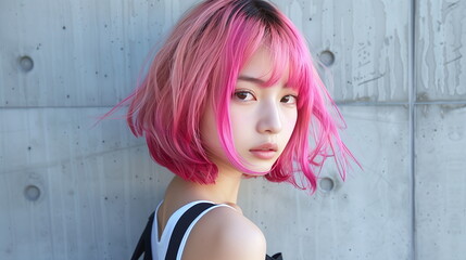 若いファッションモデルの女性