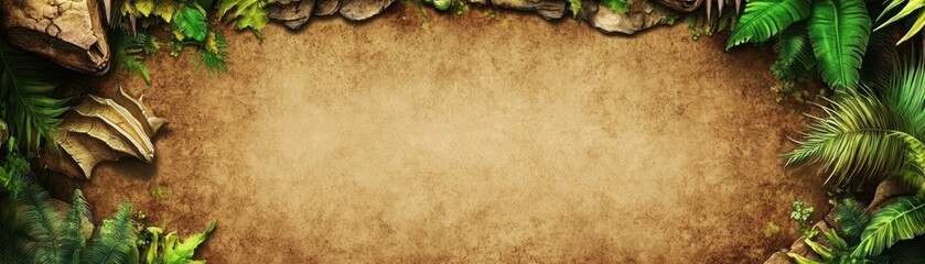 Obraz premium A textured background featuring jungle foliage, ideal for graphic design or presentations.