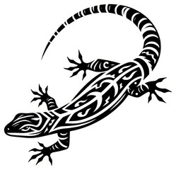 TRIBAL TATOO トライバル タトゥ 刺青 トカゲ
