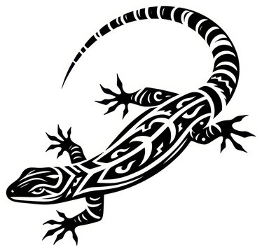 TRIBAL TATOO トライバル タトゥ 刺青 トカゲ