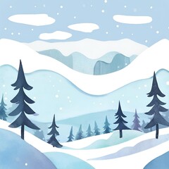 Naklejka premium 겨울배경