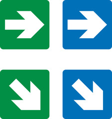 Four directional arrows on colored backgrounds symbolize navigation and guidance.