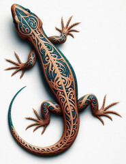 Naklejka premium TRIBAL TATOO トライバル タトゥ 刺青 トカゲ