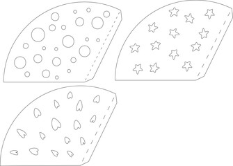 Christmas tree lanterns template
