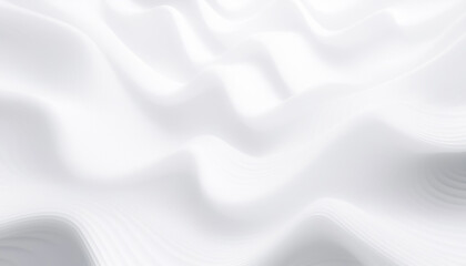 Naklejka premium Abstract white wave with three-dimensional effect