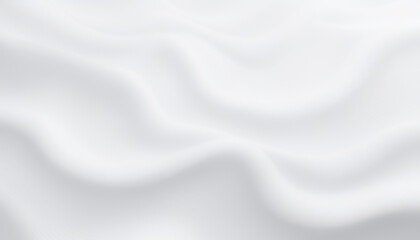 Abstract white wave with three-dimensional effect