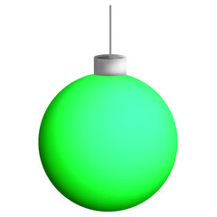 green christmas ball