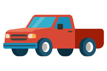 Pickup Truck | isolated vector illustration on white background