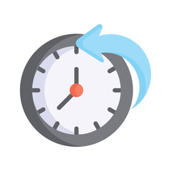 Clock with an arrow, symbolizing time sensitive tasks