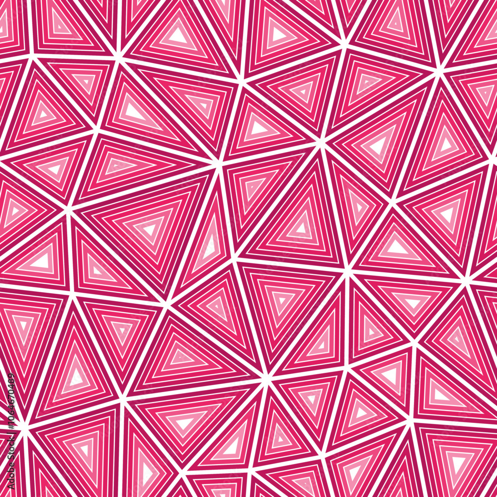 Poster triangles background design. multiple repeated inner triangles. large shape size. one tone colored s