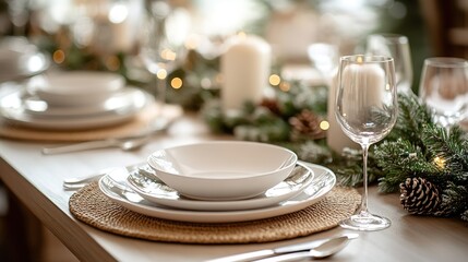 Christmas table setting